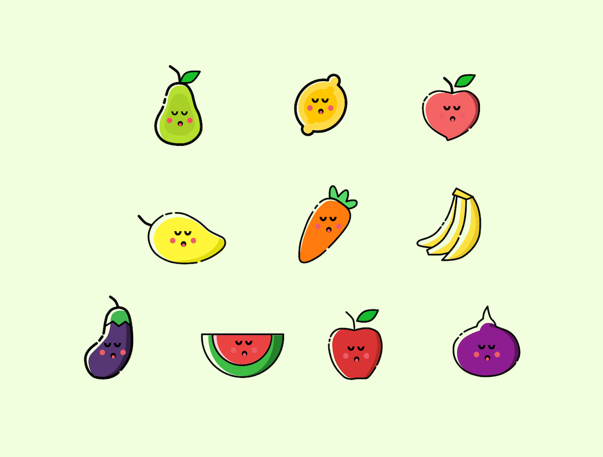 创意精灵 卡通水果UI与图标设计的视觉盛宴